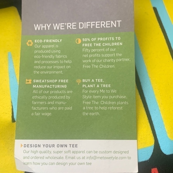 Nwt Me to We Take a stand have a voice make an impact graphic t shirt Small - Picture 8 of 11